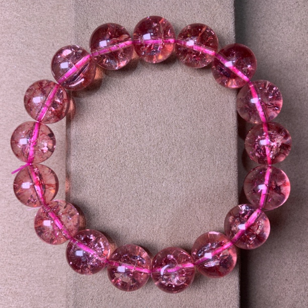 A235  卡12mm粉幽手串[多样性发一]