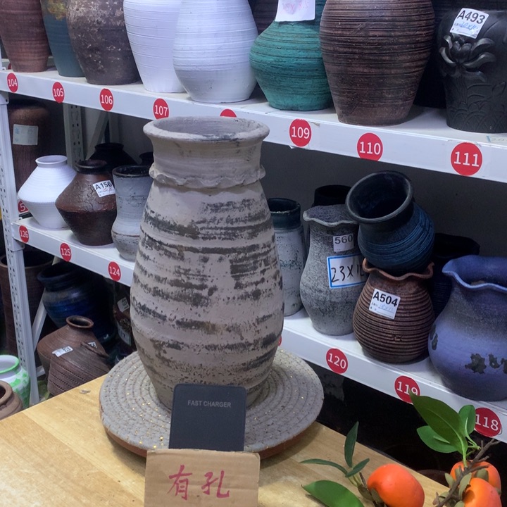 【闪购商品】红陶微瑕土陶默认打孔高30口12