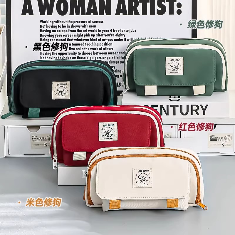 2025网红笔袋大容量女生简约文具盒男孩小学生初中高颜值铅笔袋