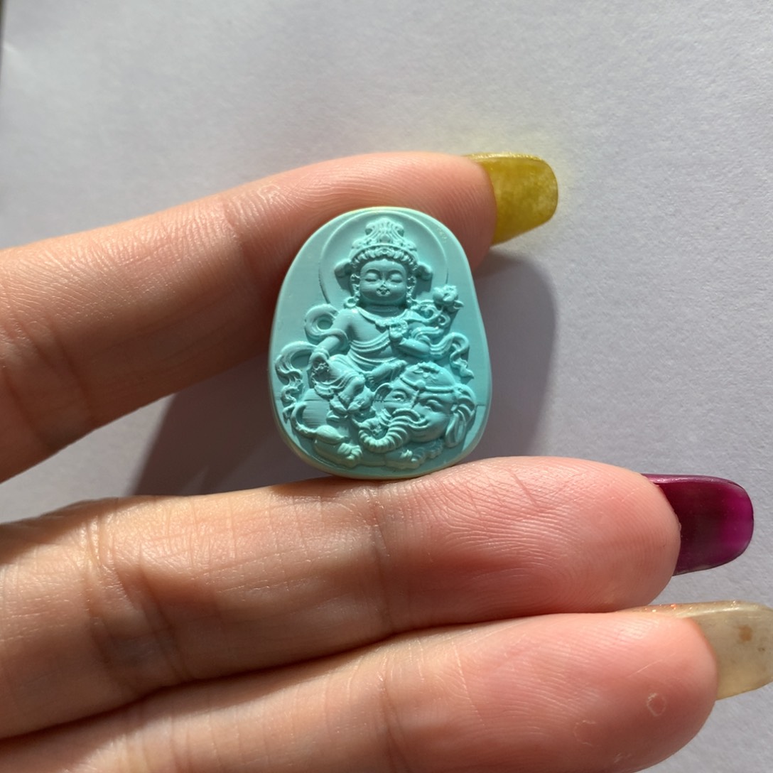 未镶嵌绿松石吊坠