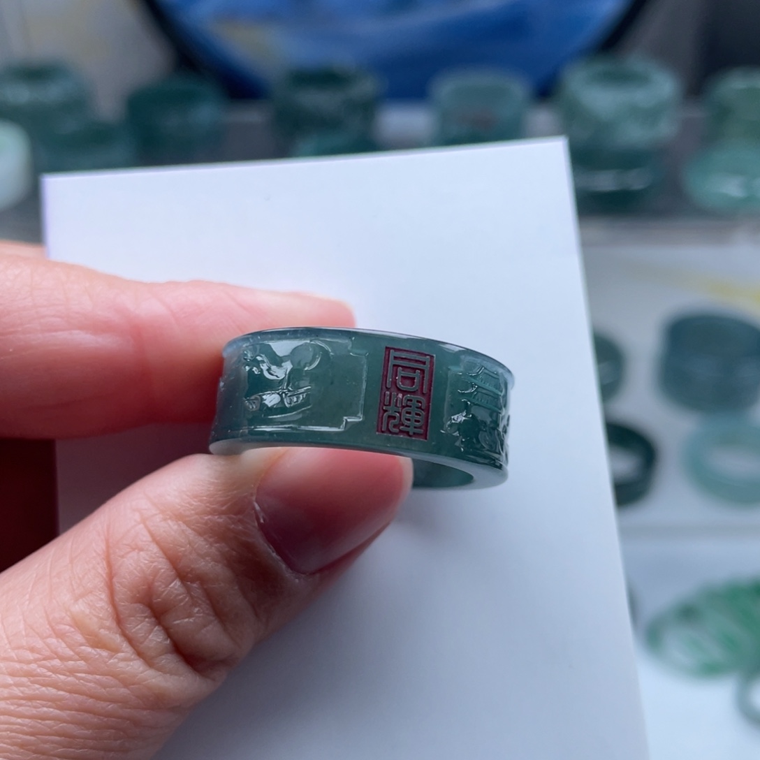 【闪购商品】翡翠戒指未镶嵌杨****粉翡翠