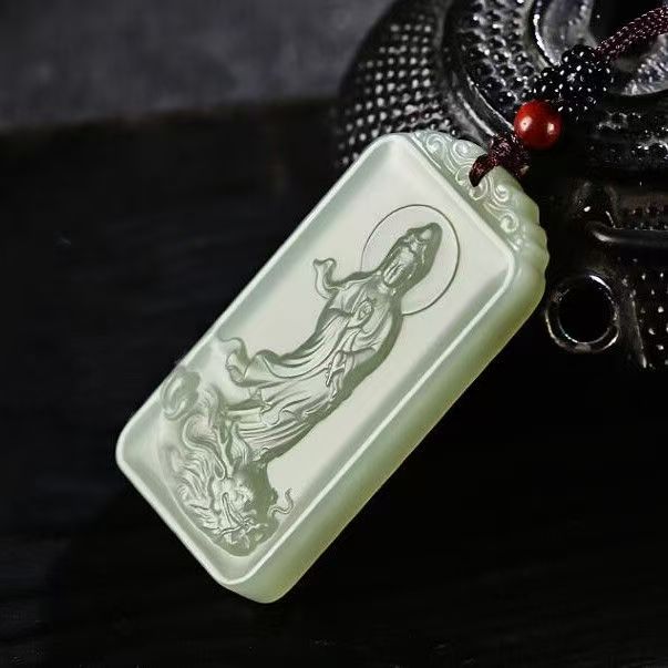   国风鲤鱼观音吊坠（31096）