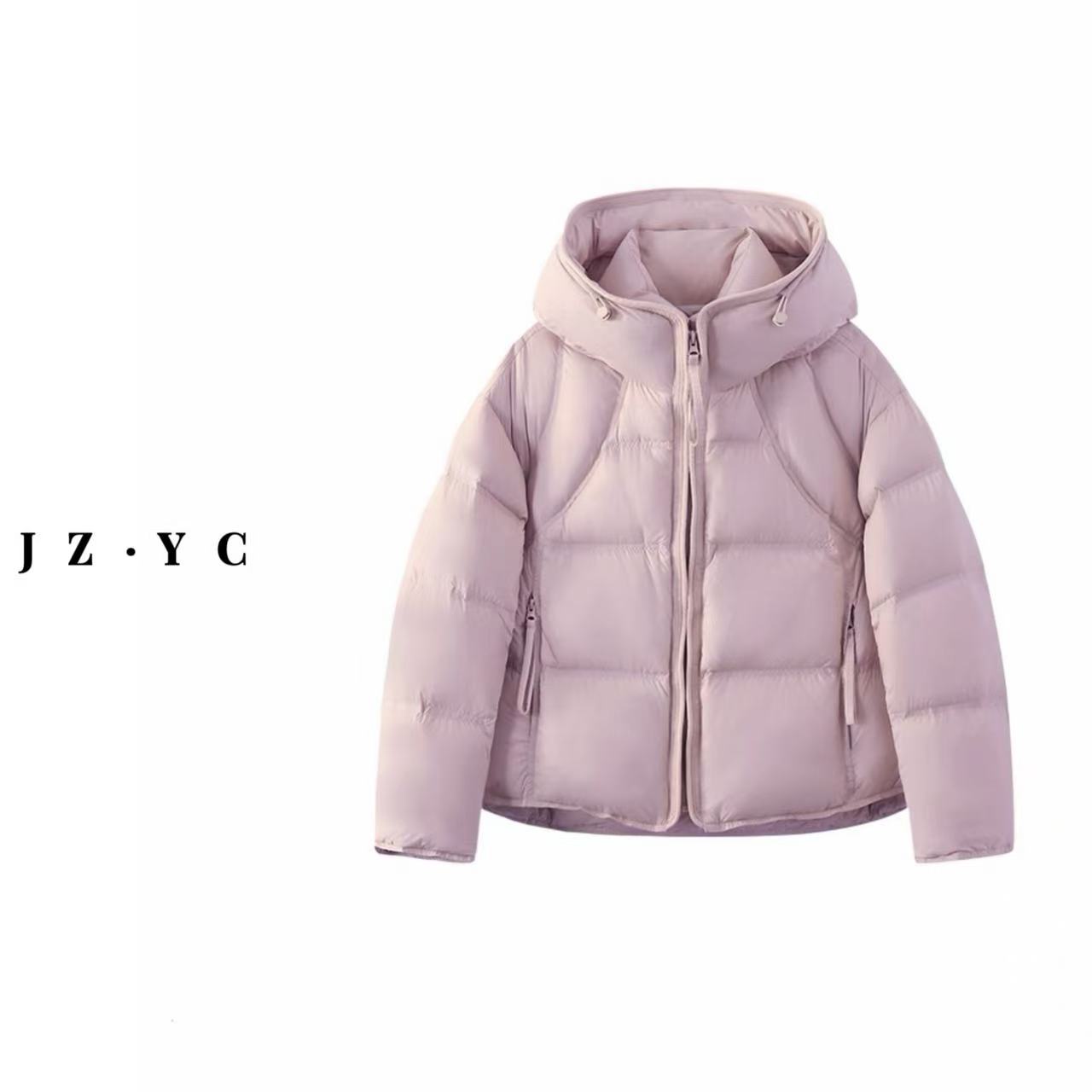 【洁子推荐】2025冬季新款258731连帽保暖90绒羽绒服外套JZYC258731