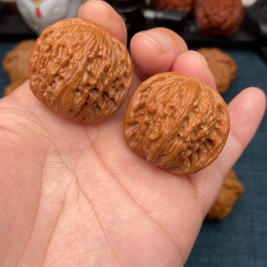 文玩核桃把件正磨35