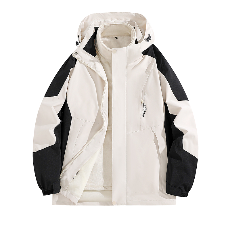 （男款）2025升级款可拆卸冲锋衣外套户外防水棉服防水三合一外套