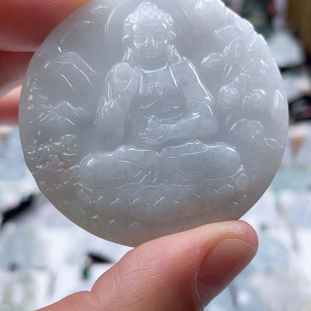 翡翠颈饰未镶嵌0463挂件