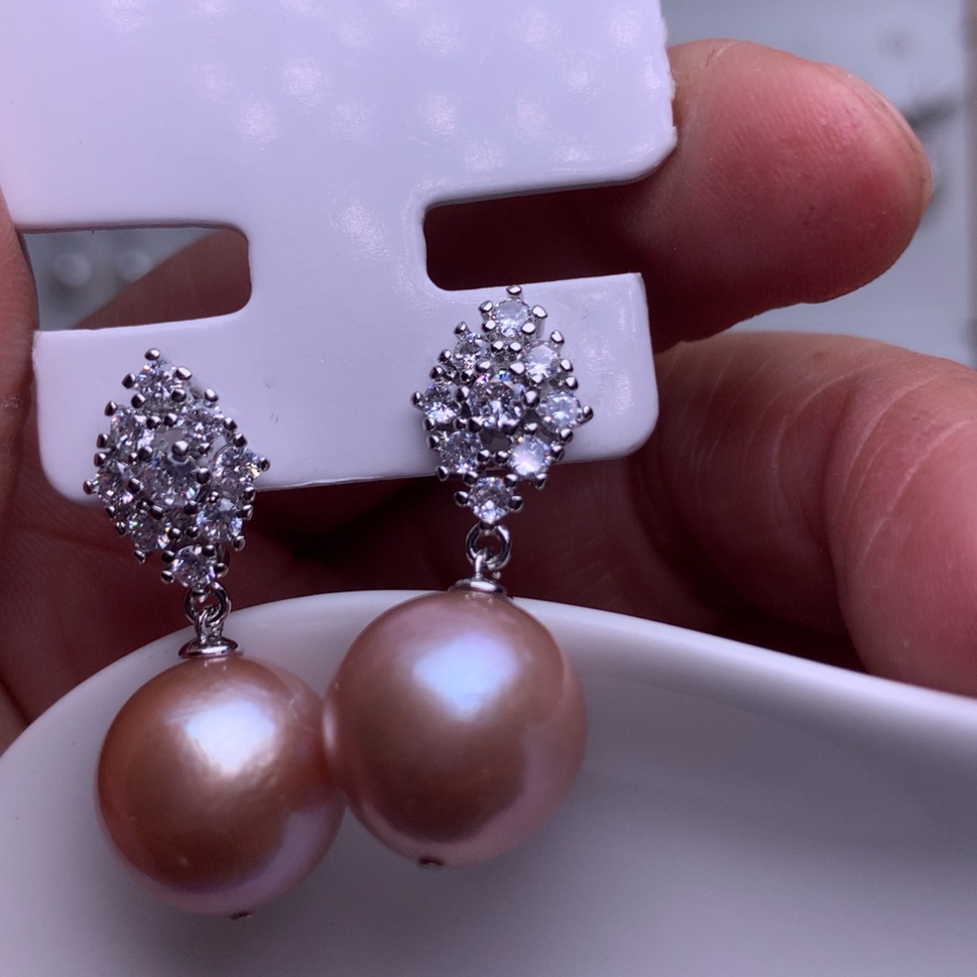 未镶嵌耳饰淡水珍珠