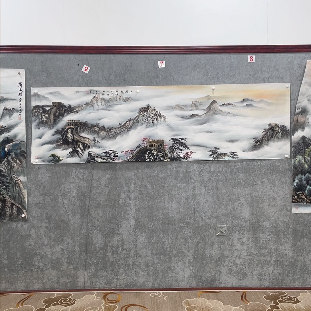 国画一*葱绘画作品作者庞林画心