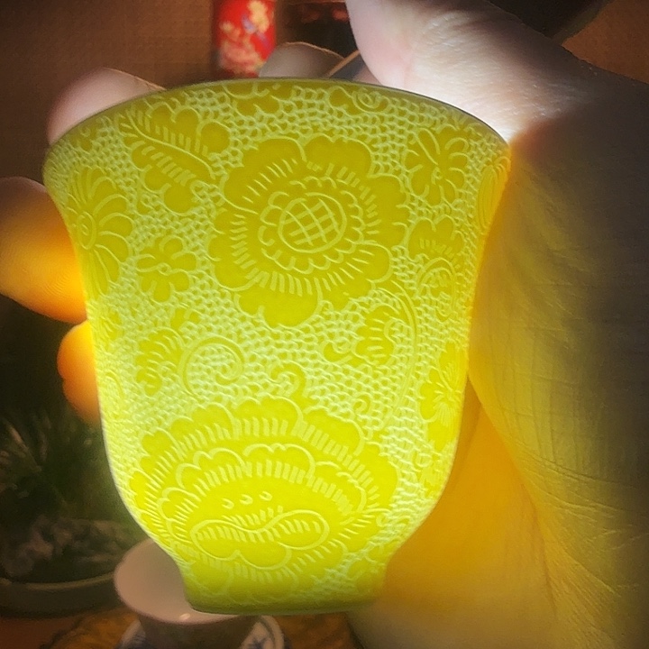 陶摆件景德镇陶瓷茶杯