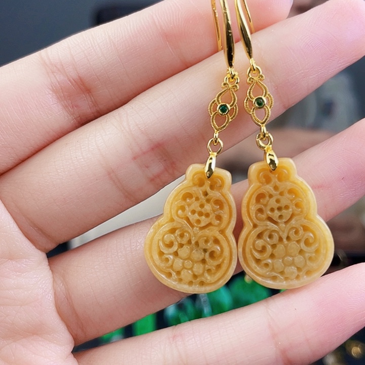 翡翠耳饰未镶嵌饰品