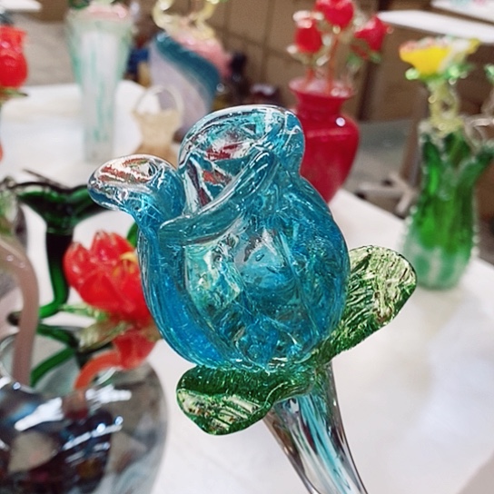 琉璃玫瑰花高45厘米