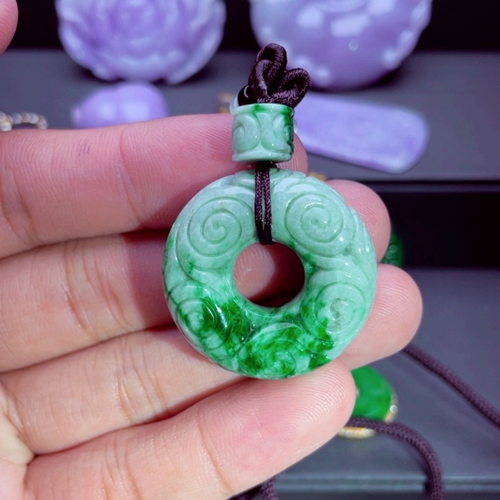 翡翠未镶嵌毛衣链