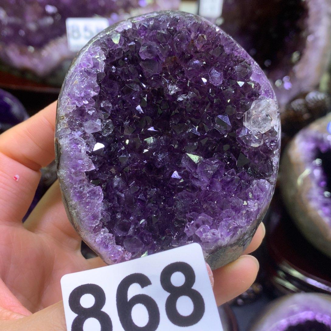 未镶嵌紫晶摆件水晶