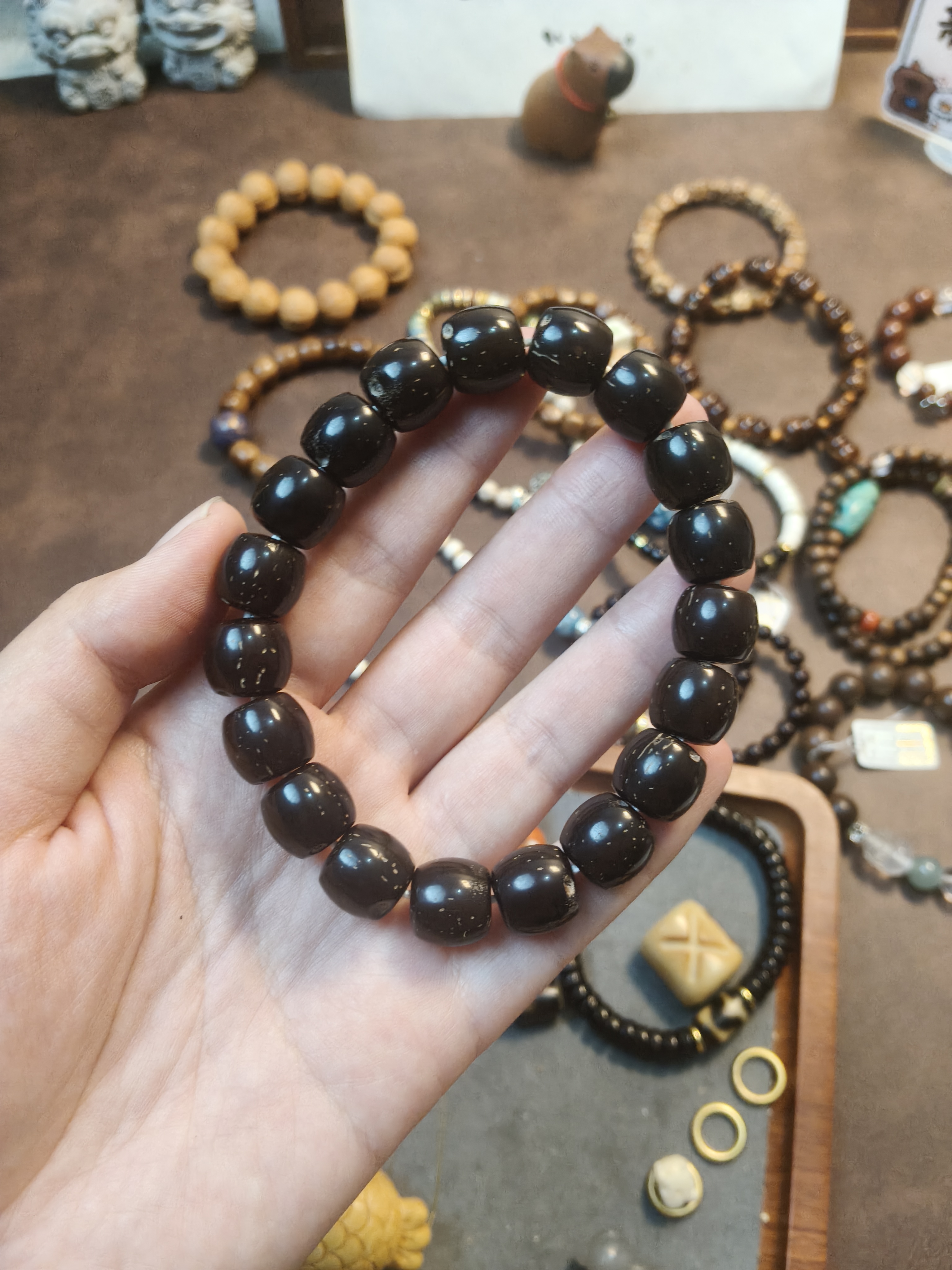 diy原创手串紫金鼠