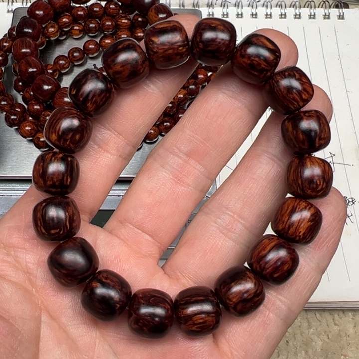 降真香手串/手链海南红降1112老型黑金满纹迦南香