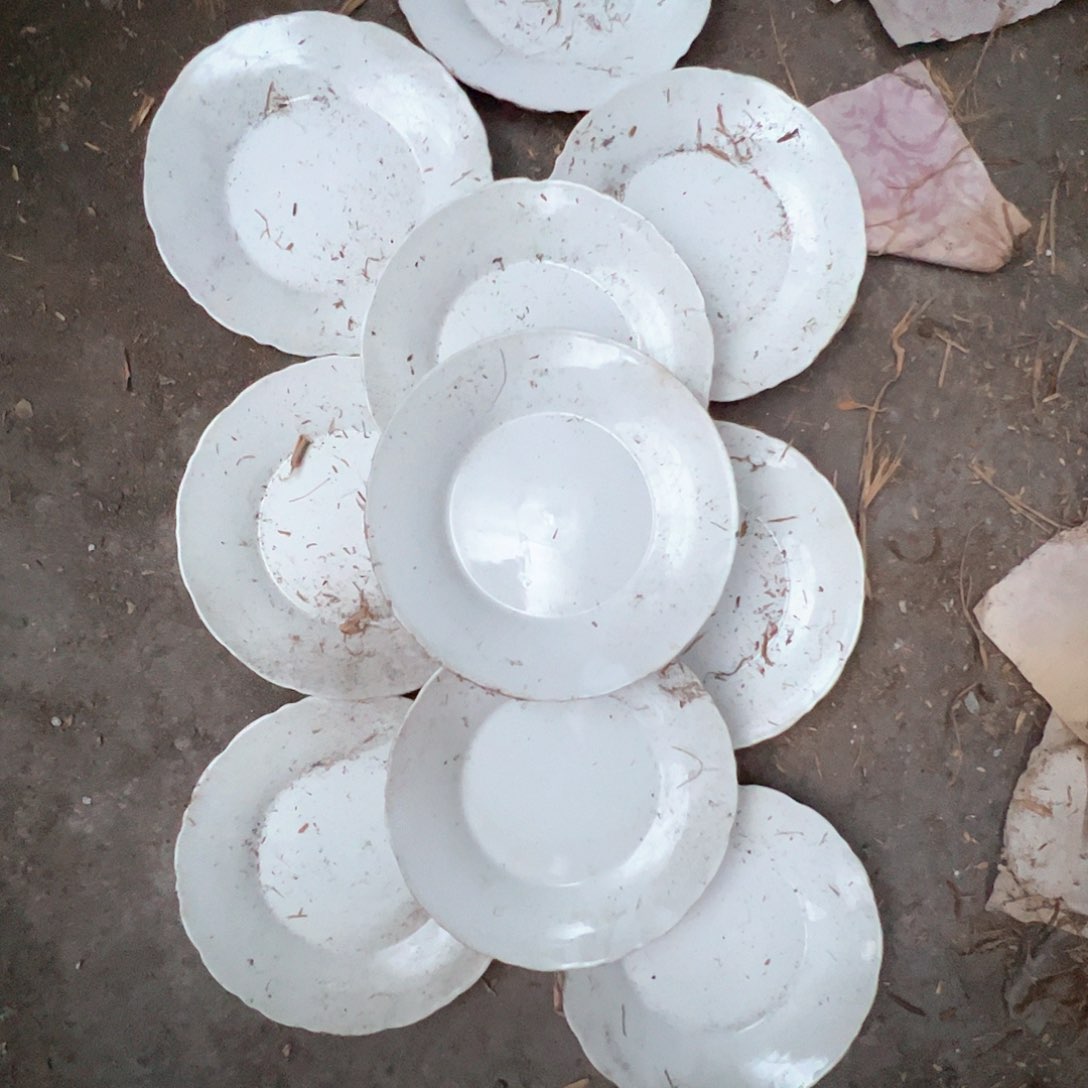 瓷景德镇高温陶瓷太阳花7.5寸10个