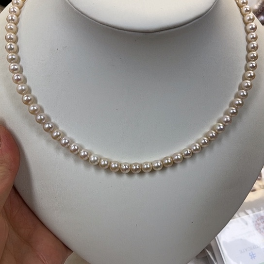 淡水珍珠颈饰银S925镶嵌