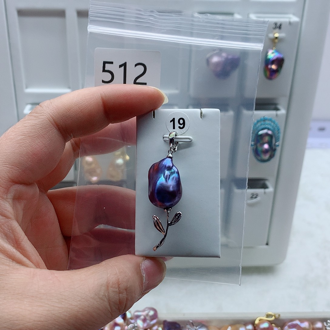 吊坠(不含链)淡水珍珠合金