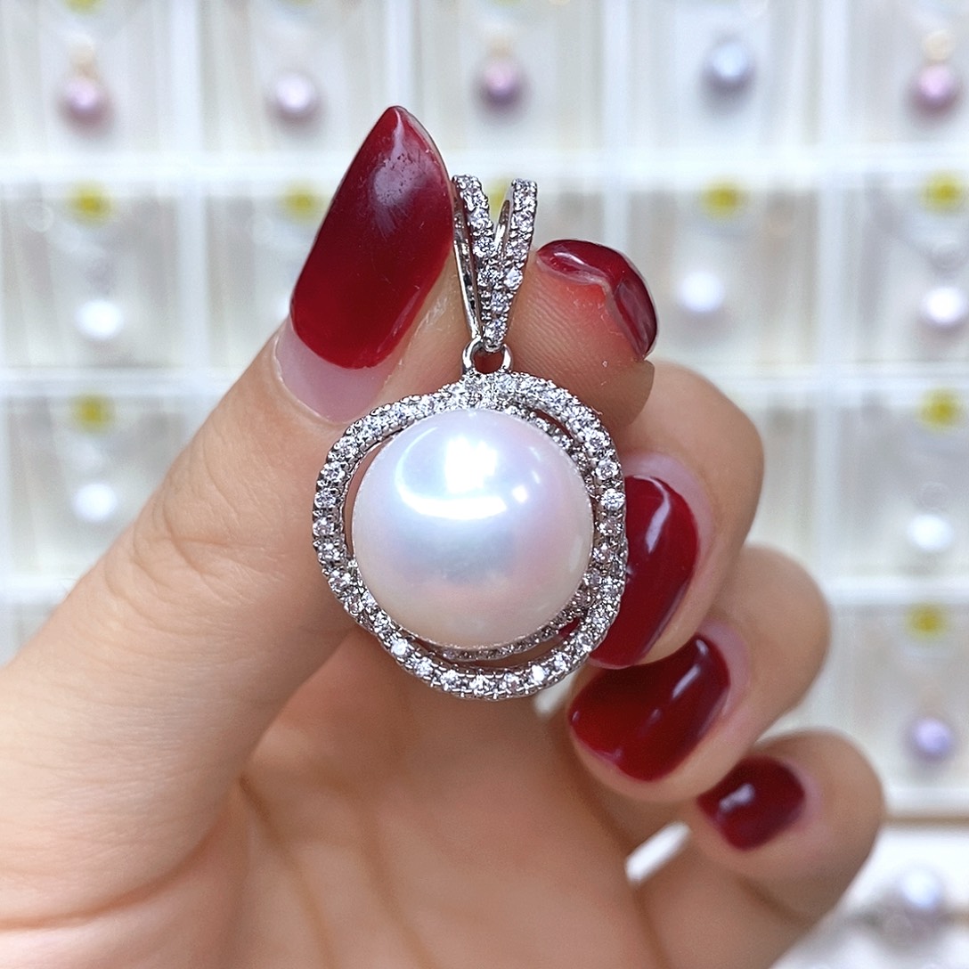 颈饰合金淡水珍珠