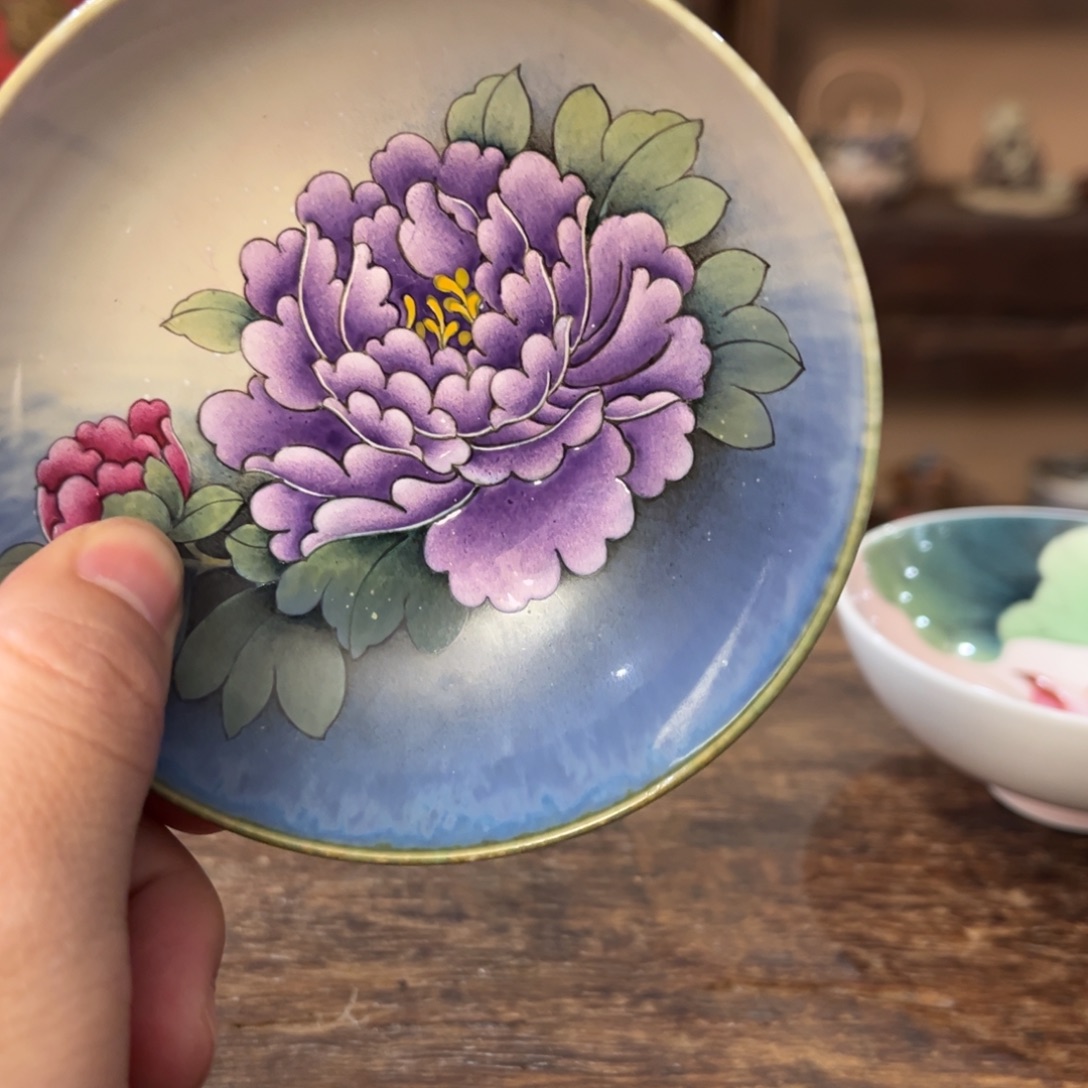 柴烧手工手绘陶瓷