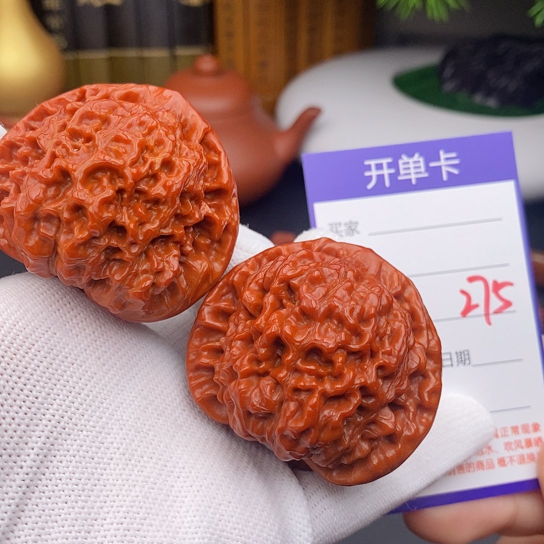 文玩核桃把件51官帽275