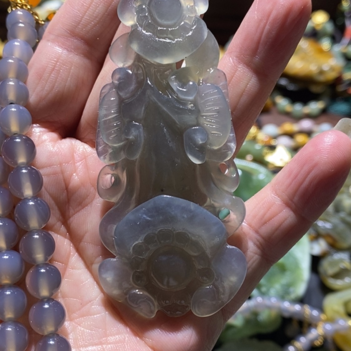 【闪购商品】岫玉毛衣链未镶嵌