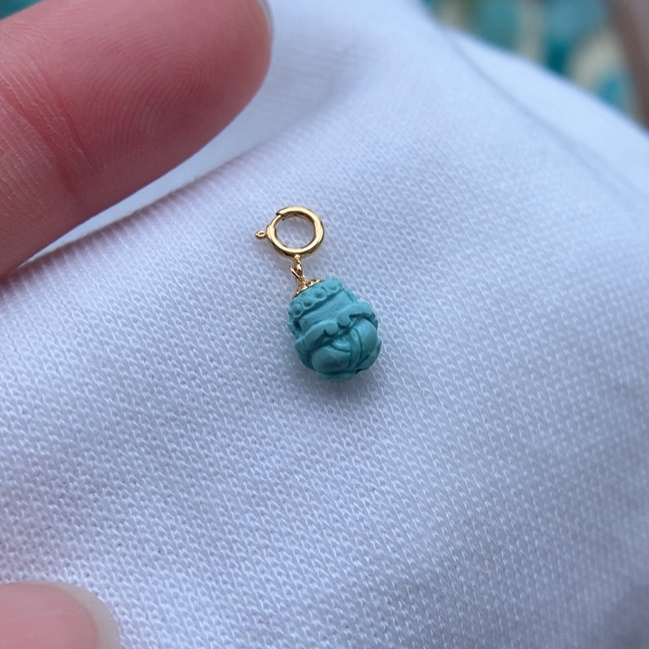 绿松石绿松石配饰18K金镶嵌