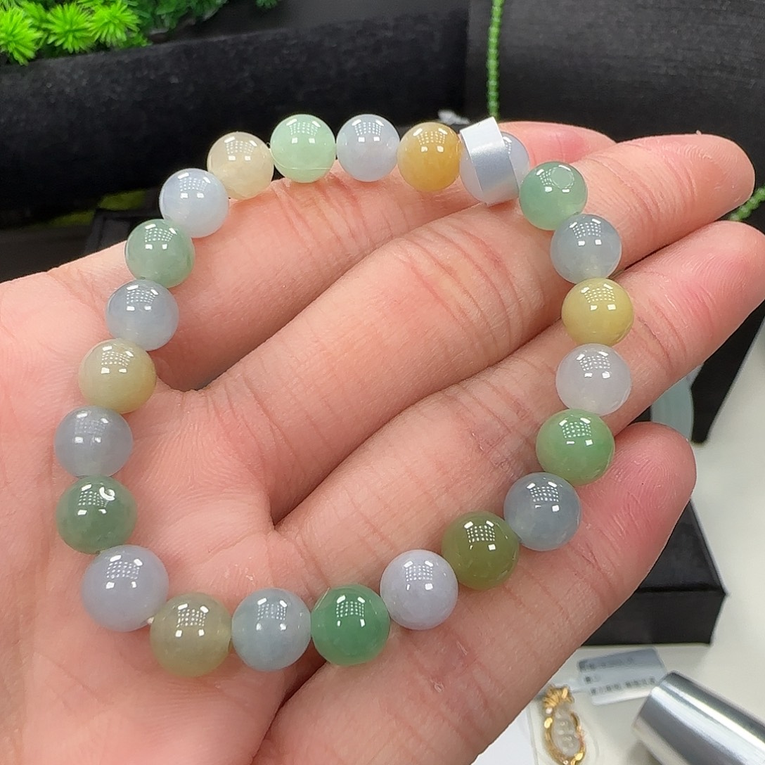 未镶嵌手串翡翠珠串