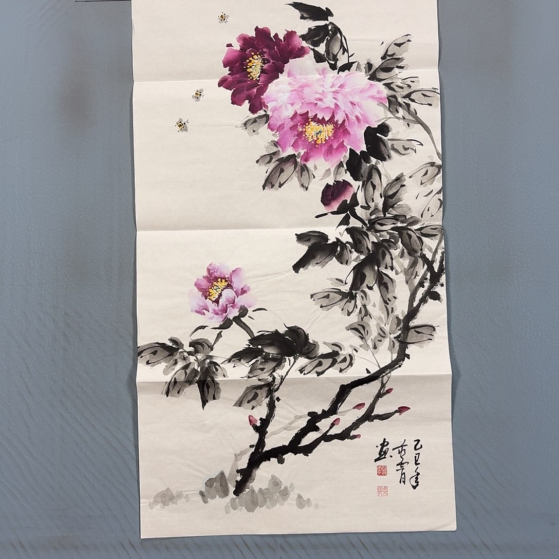 国画1489 牡丹仙子们加油