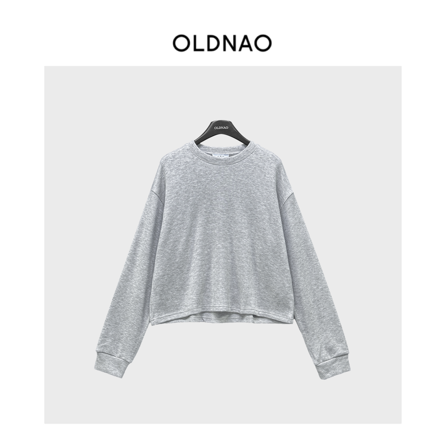 【OLDNAO】品牌订单线圆领落肩宽松长袖卫衣-RX-5WT343153