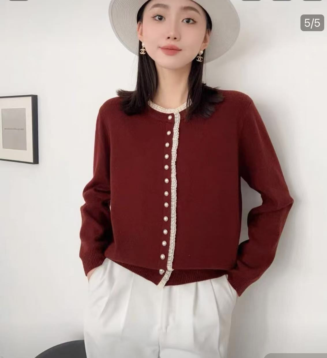 长袖女套头款毛针织衫宽松套头秋冬洋气气质上衣春秋时尚百搭