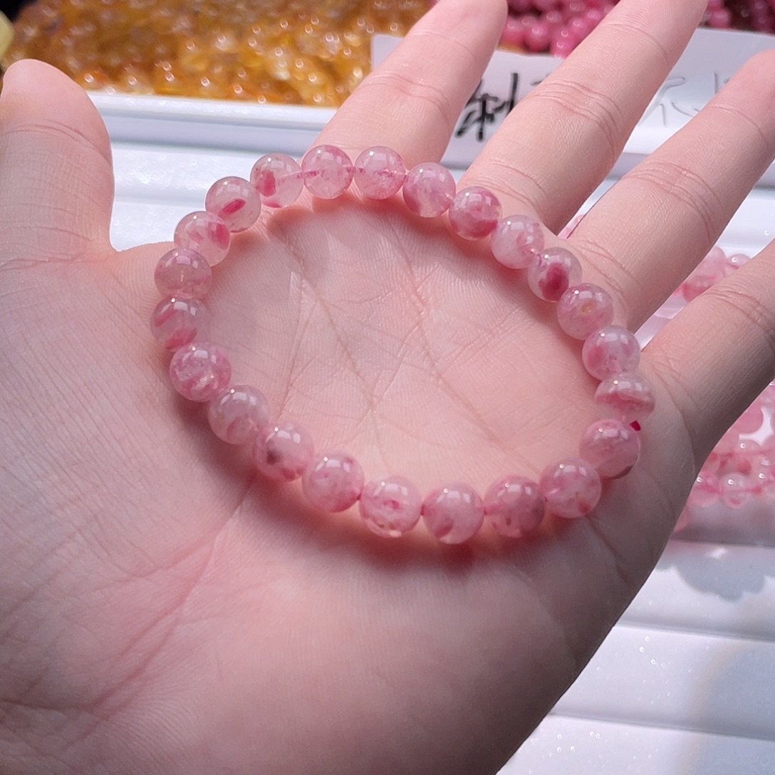 未镶嵌手链水晶樱花雨8m