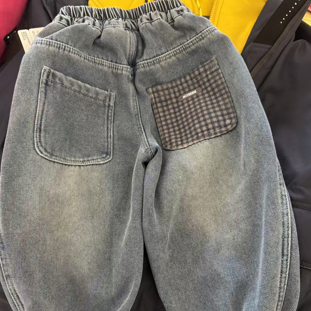 儿童秋冬款牛仔裤男女同款[通用链接]上衣以直播为准