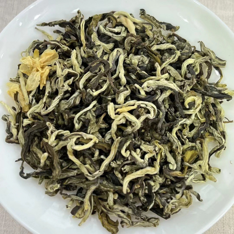 茉莉曲毫  浓香耐泡茉莉花茶四川茶坯茶味醇厚 老味茉莉花茶