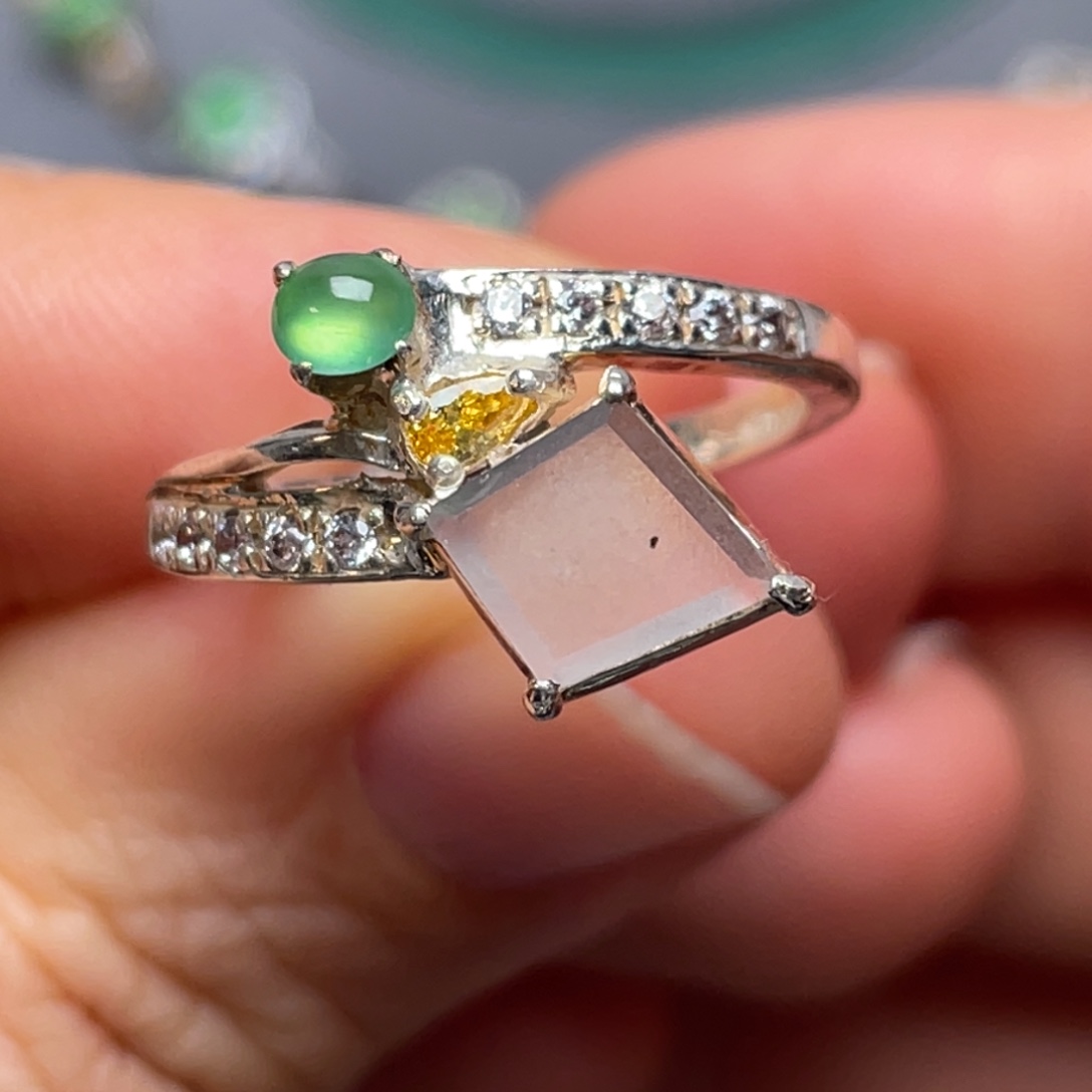 翡翠未镶嵌戒指纯天然缅甸翡翠A货