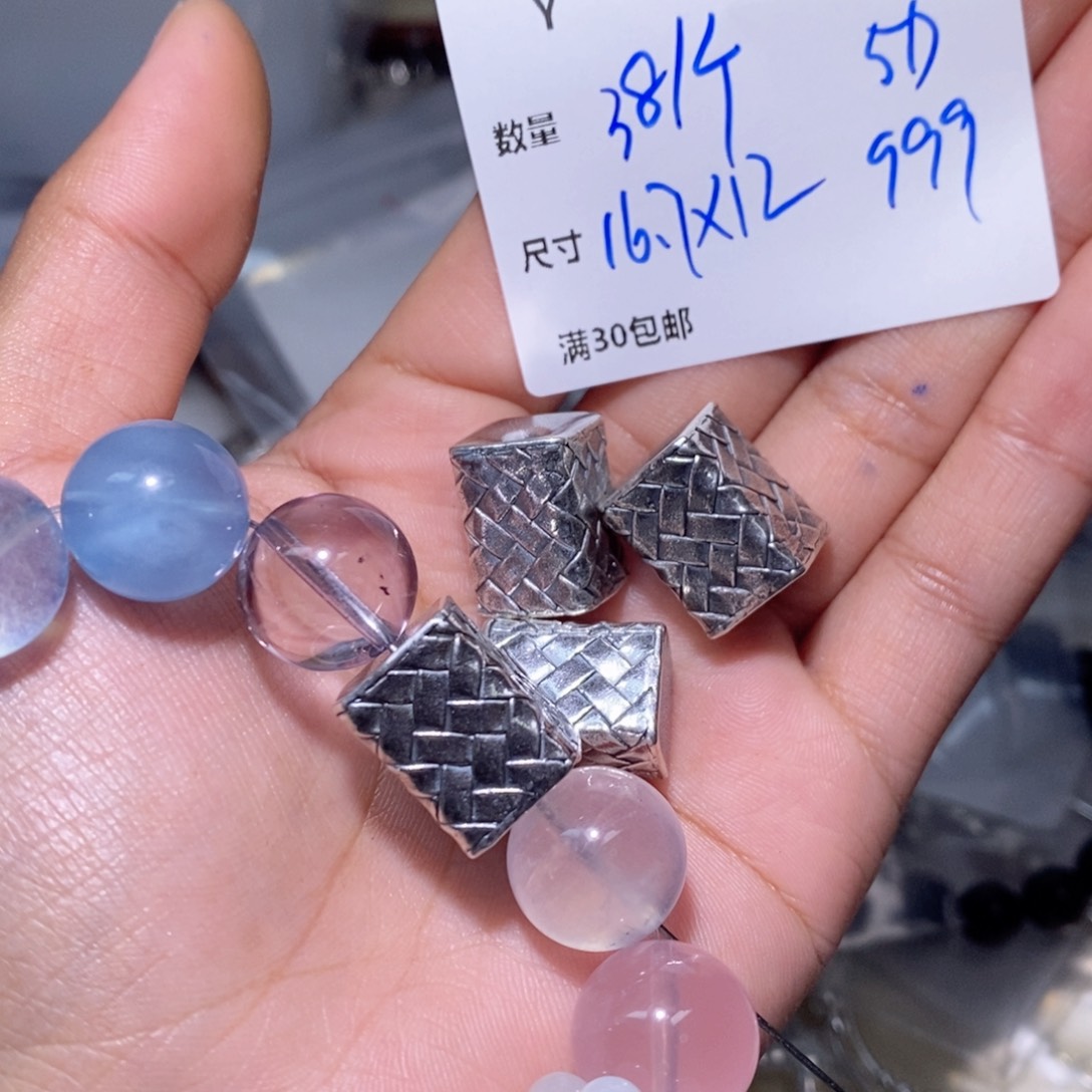 水晶颈饰银S925镶嵌Y361