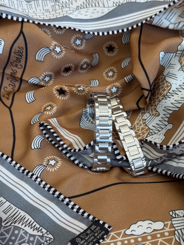 钛钢玻璃手链 JINRAN银色气球手链