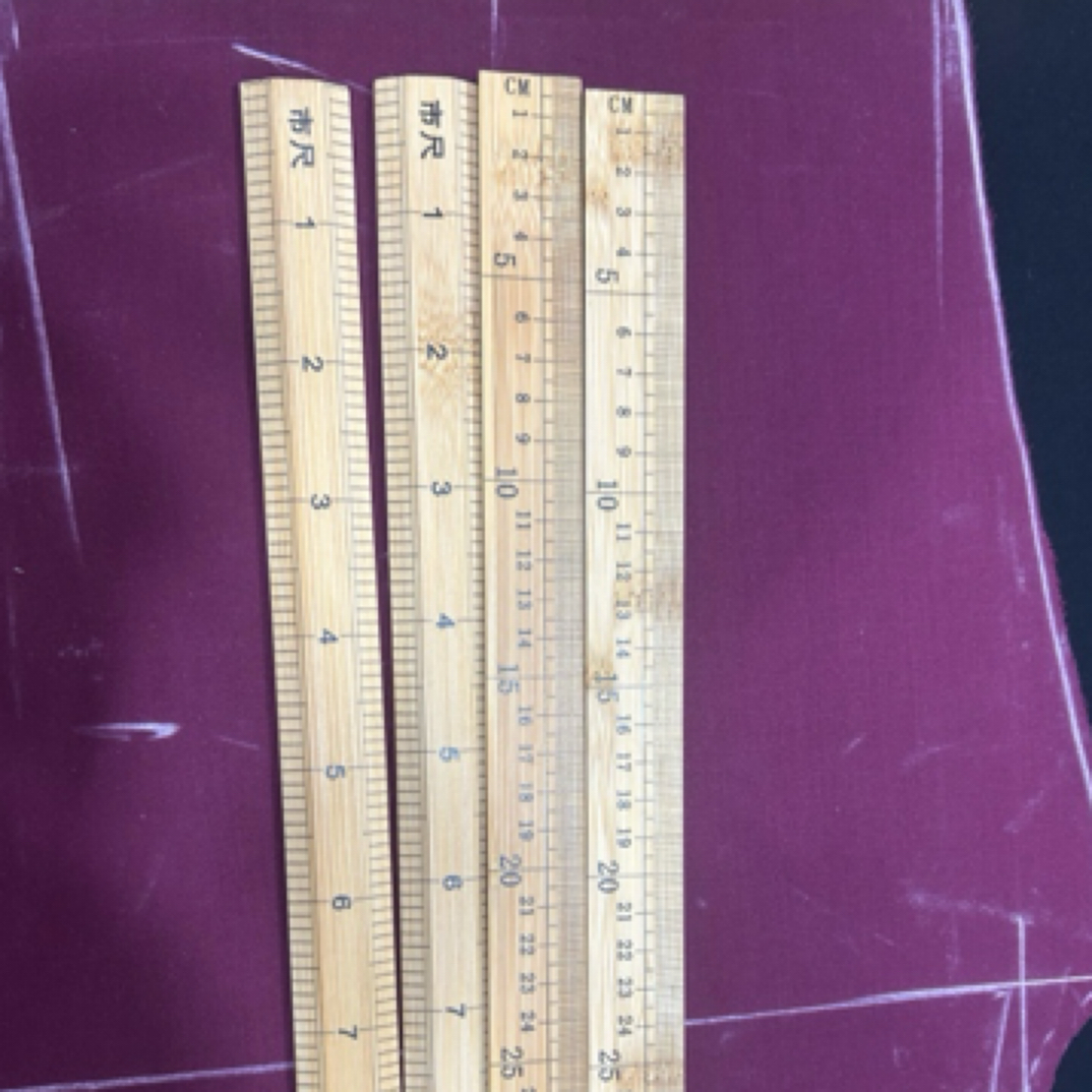 竹制木质裁缝直尺老式量衣尺裁剪用尺教学教具家用工具