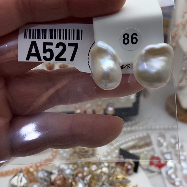 淡水珍珠颈饰银S925镶嵌527