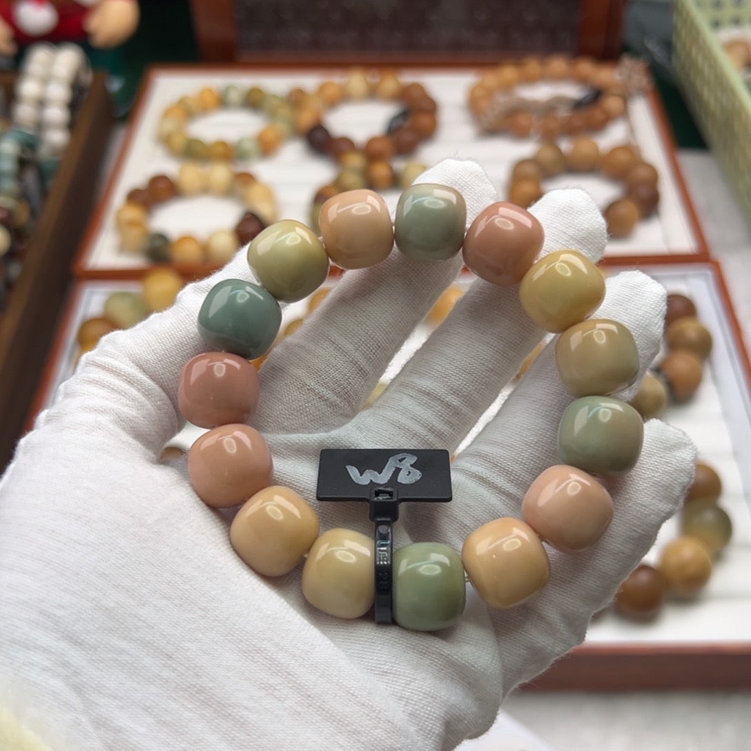 菩提根/象牙果手串卡15桶珠微瑕8