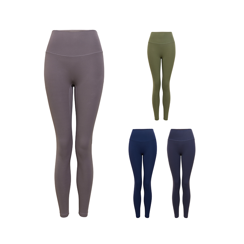 TRACY CHU高弹塑形收腹不掉裆瑜珈裤百搭藏青/裸咖色/抹茶绿/灰色