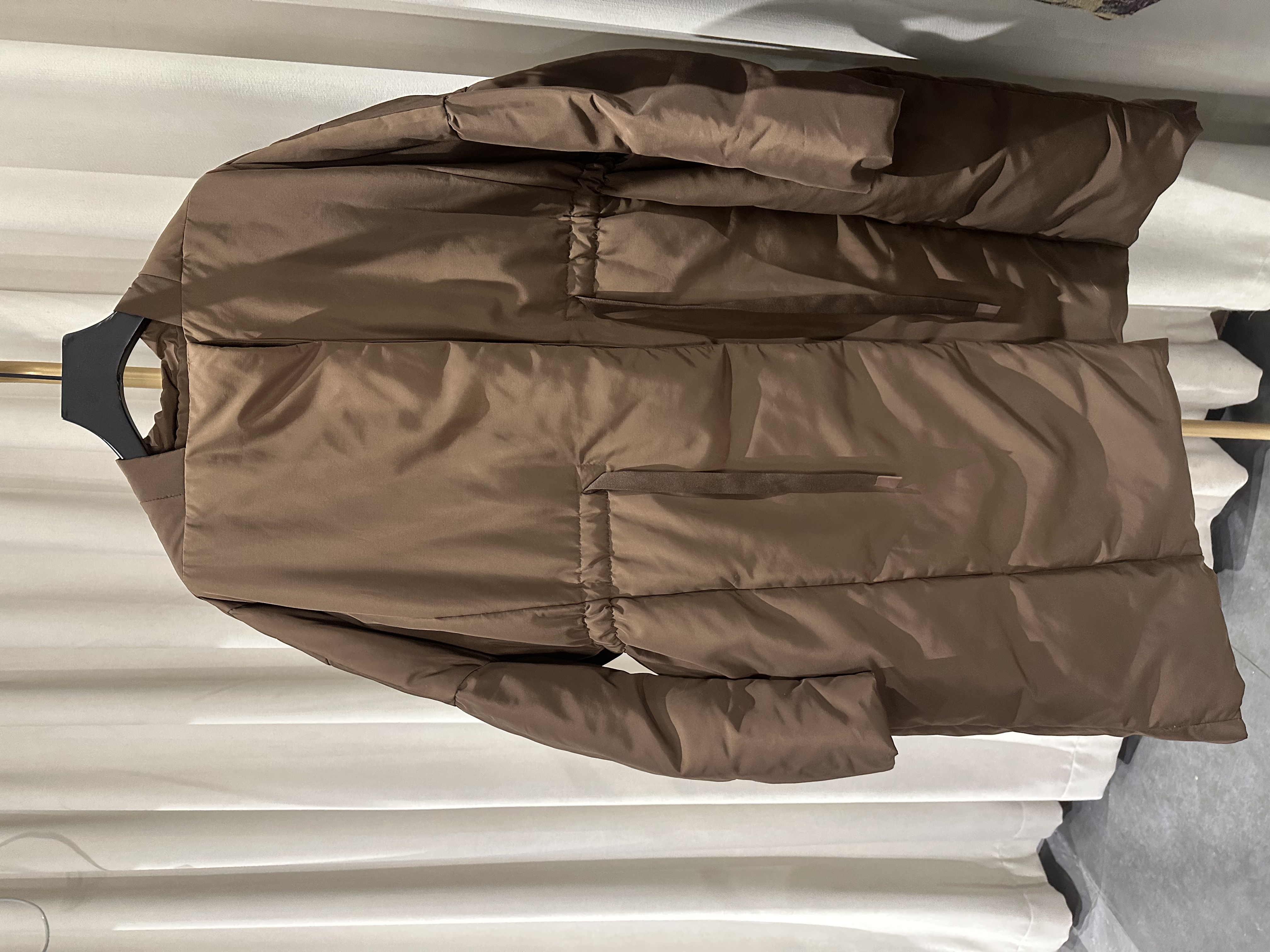 119 拉链圆领韩版宽松连帽冬季轻职风女士中长款