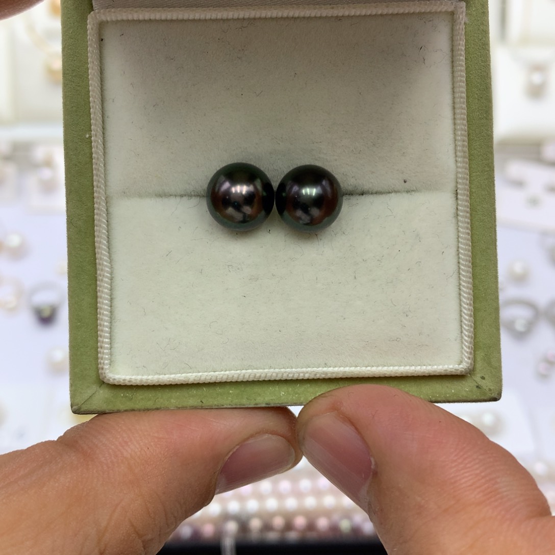 海水珍珠耳饰18K金镶嵌菲*悦