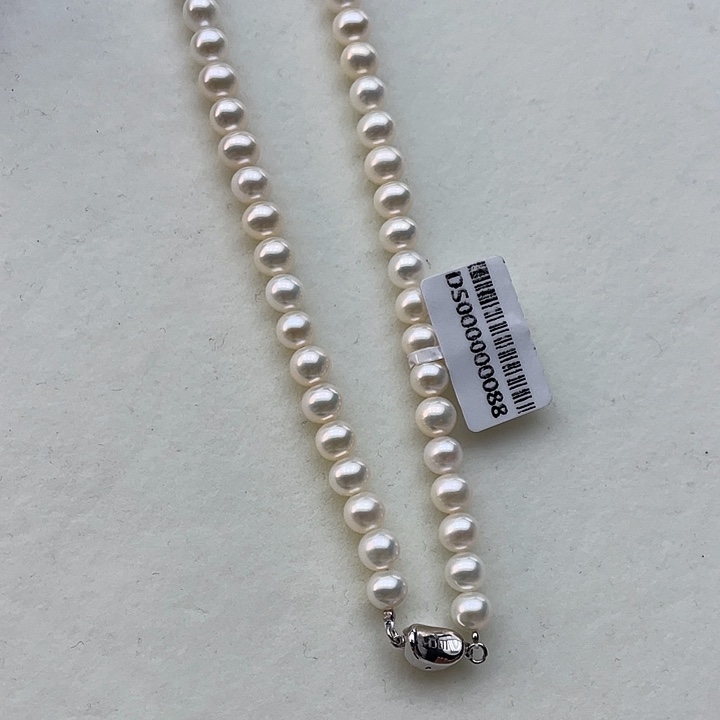 淡水珍珠颈饰银S925镶嵌卡6➕高品极光澳绿