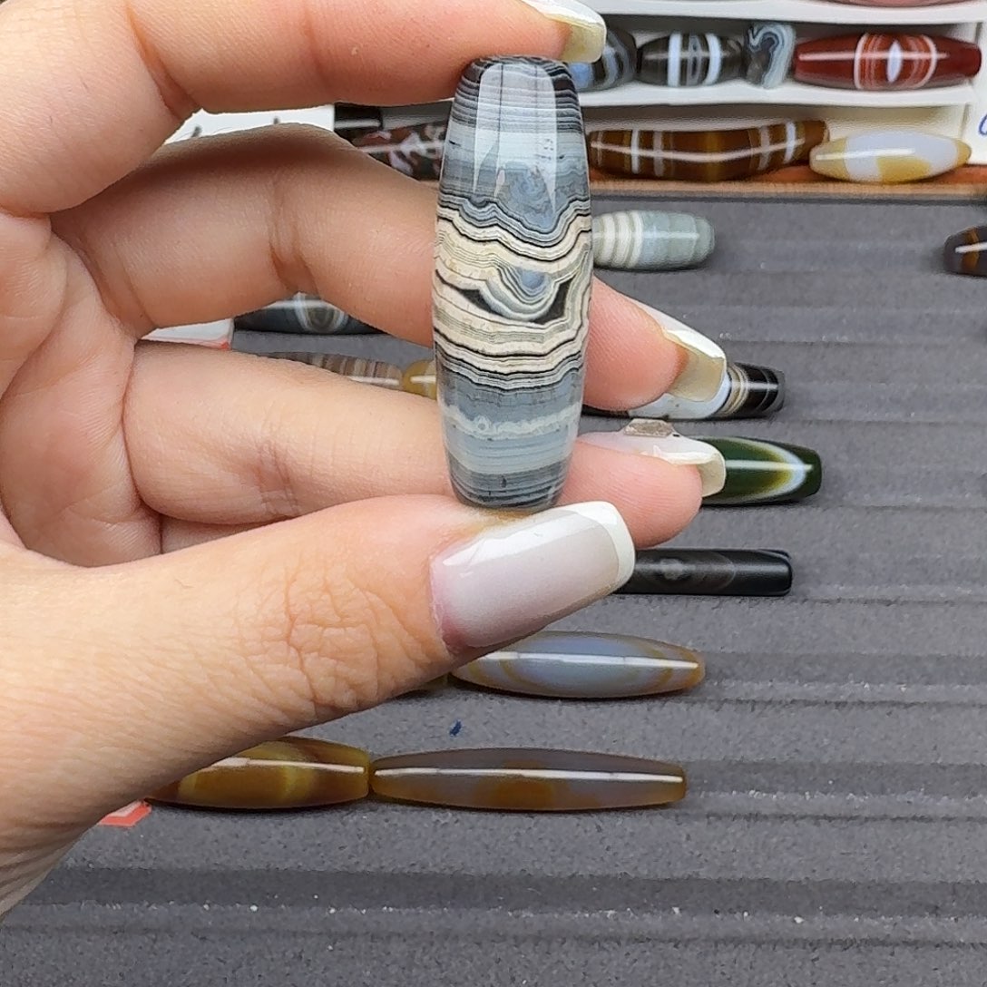 青***业玛瑙/玉髓合金珠宝半成品