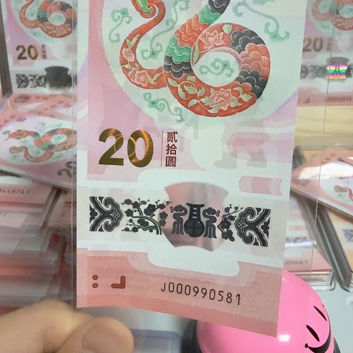 塑料小蛇钞号码000990581