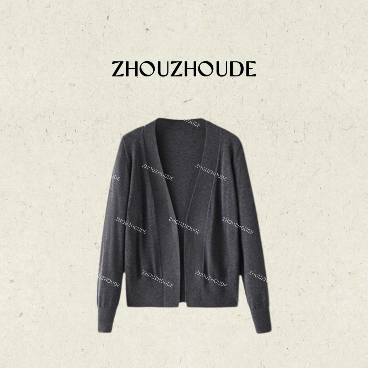 ZHOUZHOUDE【秋日赴约】BL原*高端云柔感羊毛经典百搭造型感开衫