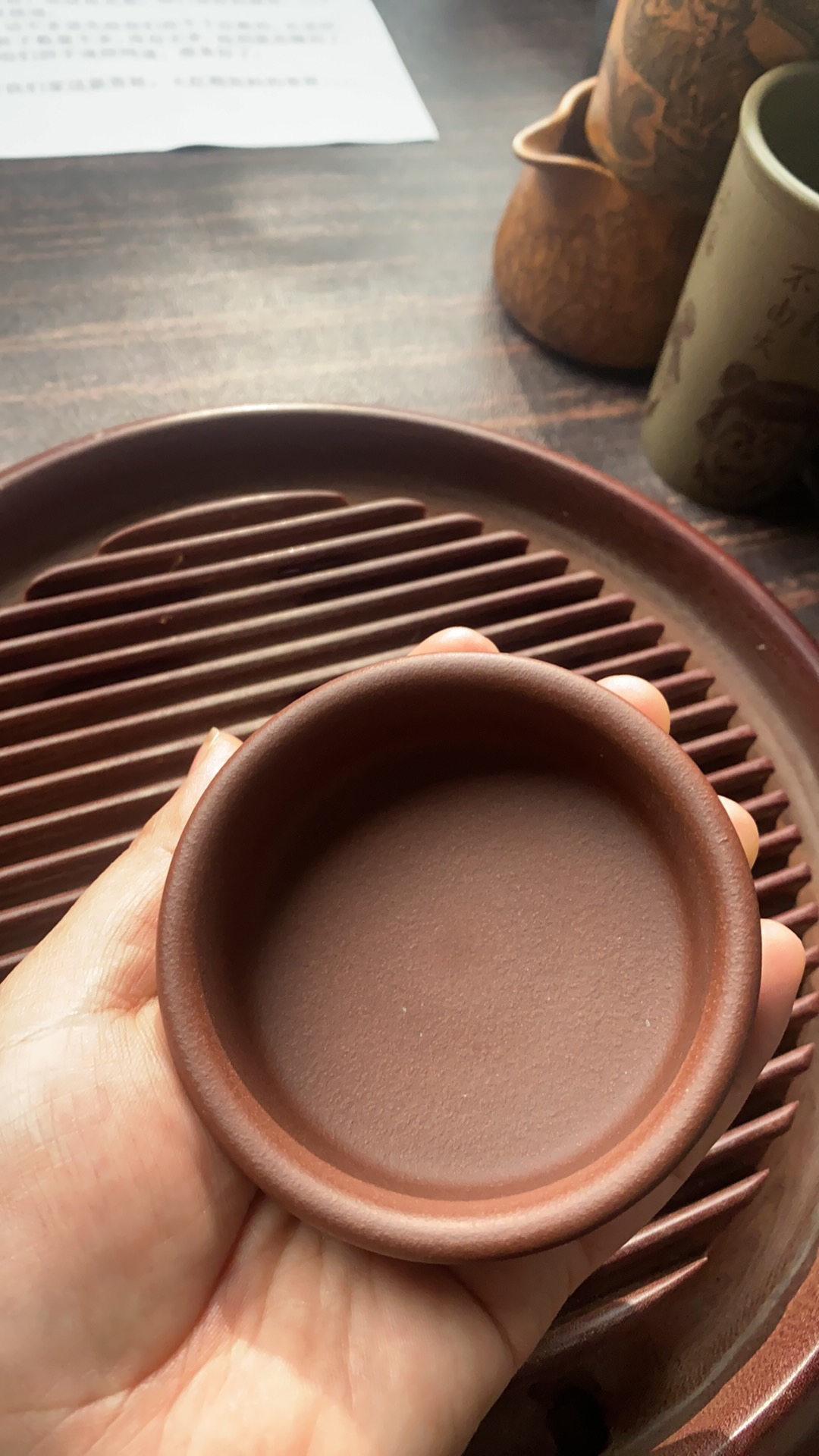 宜兴紫砂茶杯原矿底槽清普洱杯小容量100毫升左右