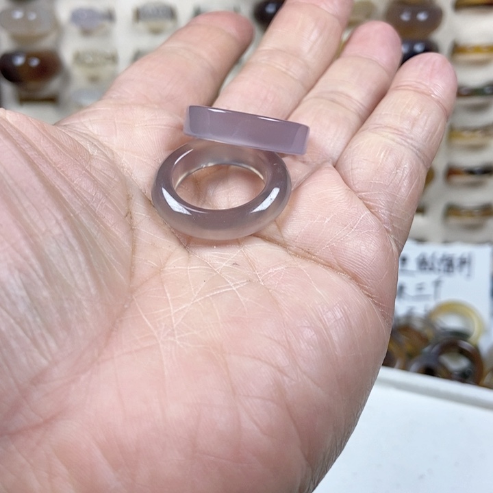未镶嵌戒指玛瑙/玉髓一*漁不退不换