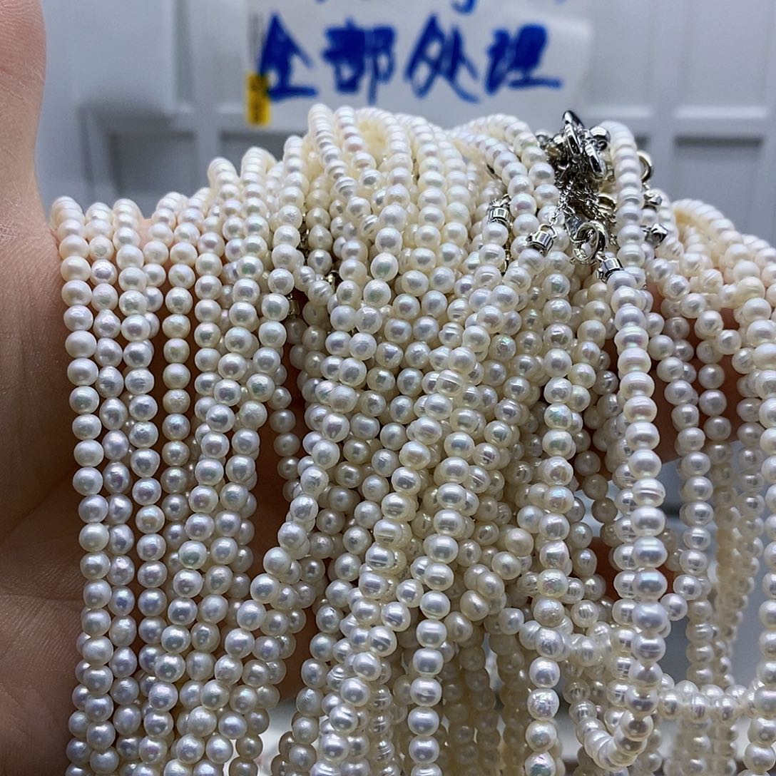 颈饰合金淡水珍珠